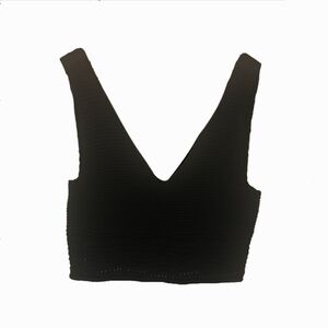 House of Harlow 1960 Black Knit Crop Top